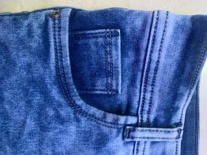 Acid Wash Denim Shorts