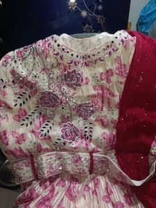 Ethnic Dress with attached duppata