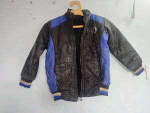Boy&#39;s Black &amp; Blue Puffer Jacket