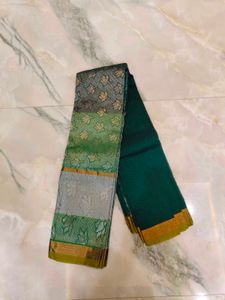 Green & Gold Indian Saree