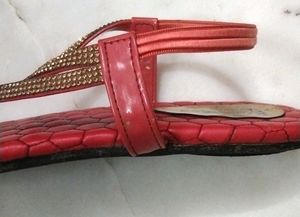 Red Sandals
