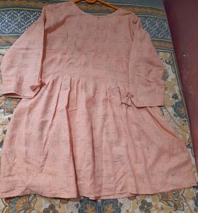 Peach Colour Round Top And Tunics