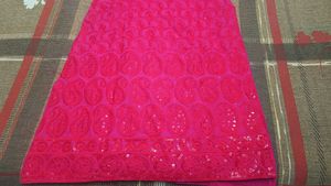Rani Pink Backless Shoulderoff Kurti