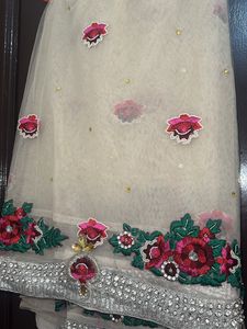 Beautiful White Saree