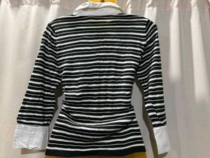 Striped Knit Sweater