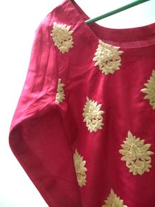 Red Colour Jodhpuri Kurti For Women
