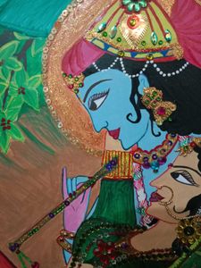 Lord Krishna Radha Amazing 😍 Painting