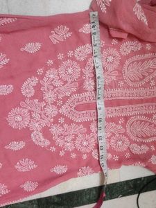 Pink Embroidered Kurta