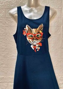 Cat Print Dress/ Tops And Dress For Rs.99 Only