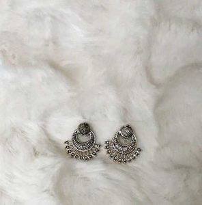 Artificial Silver Earrings