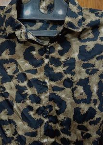 Animal Print Y2K Shirt