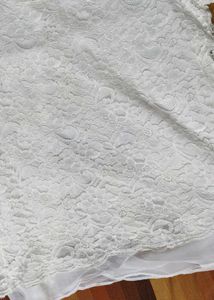 Women White Lace Round Neck Casual Top