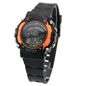 Sport Digital Watch - Black/Orange