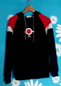 Star Polo Men’s Black Hoodie Sweatshirt – Size L