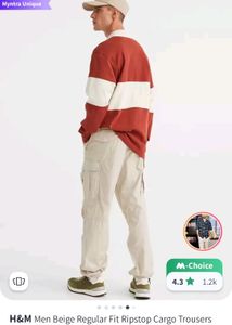 H&amp;m Cargo Trousers Relaxed Fit