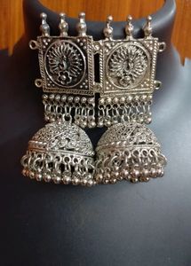 Oxidised Earrings Jhumka