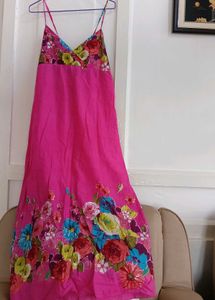 Floral Pink Maxi Dress