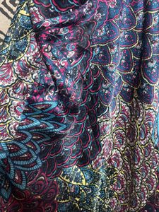 Patterned V-Neck Dress