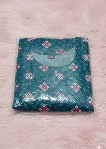 Elegant Teal Printed Kurta