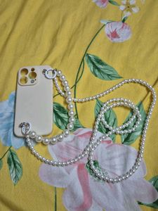 Pearl Phone Case With Strap Holder