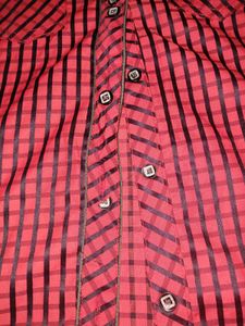 Red &amp; Black Checked Shirt