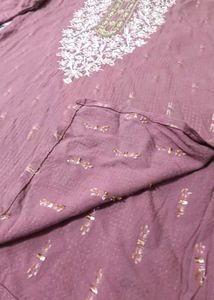 Light Purple Embroidery Tunic/Kurti