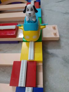 Autotrack Dog Figure Moving Train Toy for Baby kid
