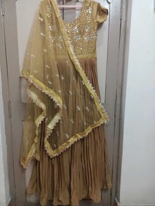 Brown 🤎 Long Khali Dress