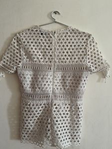 MDS White Lace Top