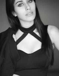 Chic Black Halter Crop Top