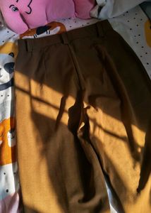 Brown Wide Leg Trousers