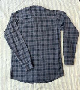 Balck Grey Checks Printed Shirt For Men