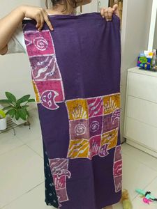Batik Print Saree