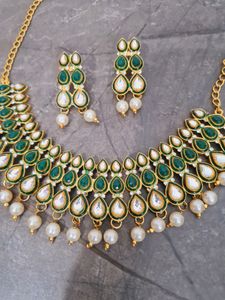 KUNDAN JAIPURI JEWELRY SET