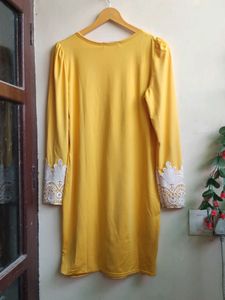Beautiful Yellow Embroidered Dress