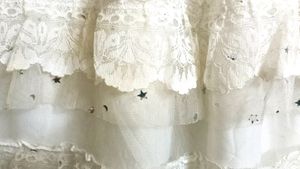 💕⛈️STARS &amp; MOON WHITE Y2k VINTAGE MIDI