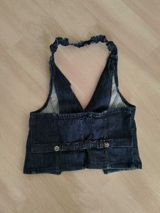 Y2k Denim Vest