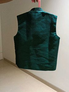Lovely green Kurta pajama with Nehru jacket