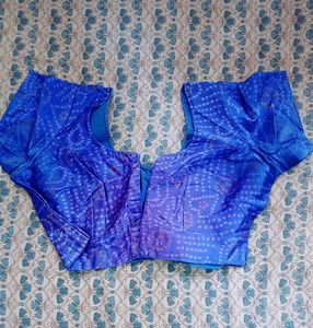 Blue Bandhej Print Ghaghra Choli