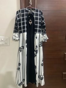 Black Maxi Dress with Shrug