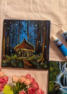 Mini aesthetic landscape paintings