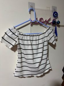 Striped Off-Shoulder Top