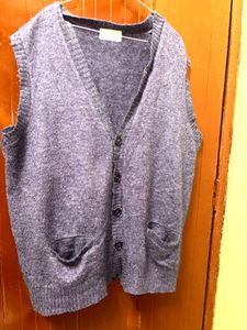 Blue Knitted Vest