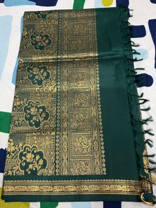 Elegant Silk Green Saree