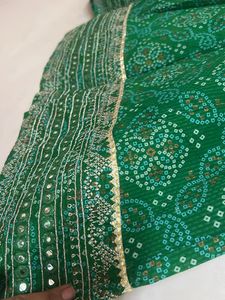 BHADHANI PRINT GREEN KURTI