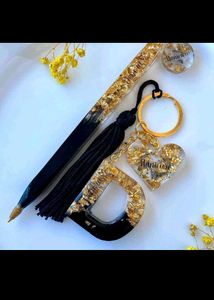 Resin pen & Keychain Set