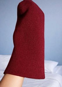 Maroon Winter Woolen Cap