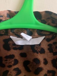 H&amp;M Leopard Print Button-Down Shirt