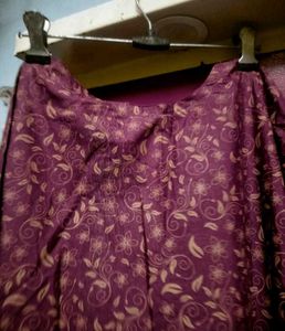 Maroon Kurta Pant Set