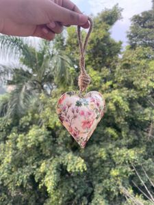 set of three heart hanging